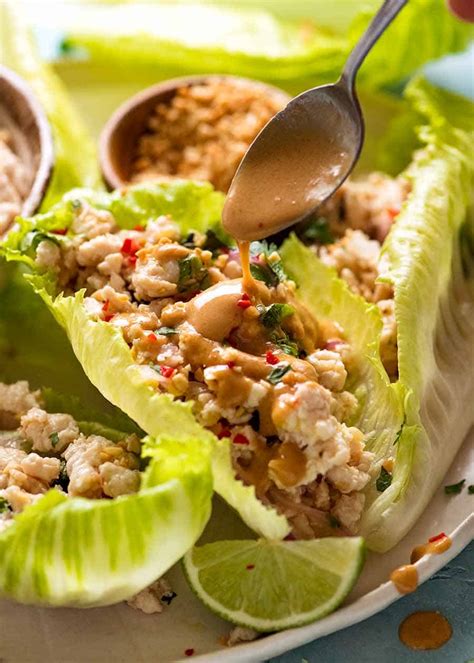 What can I serve as a side dish with the Thai Spicy Tuna Lettuce Wraps?